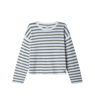 Pepe Jeans para niña. PG701106 Jersey Alina verde (14años= 164cm), Casual, Algodón, moda infantil