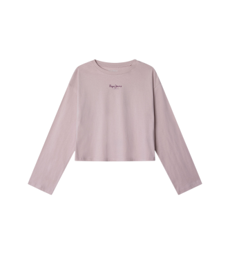 Pepe Jeansvoor meisjes. PG5000013 T-shirt Bondgenoot roze (14años= 164cm), Casual, Katoen, kinderkleding