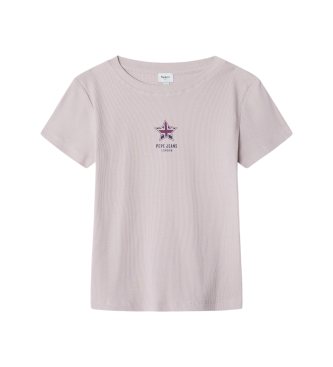 Pepe Jeans para niña. PG5000008 Camiseta Amily rosa (10Años= 140cm), Casual, Algodón, Manga corta, moda infantil