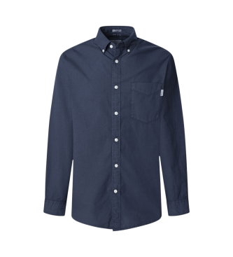 Pepe Jeans para hombre. PM308831 Camisa Arnold marino (L), Casual, Algodón, Manga larga, Sostenible