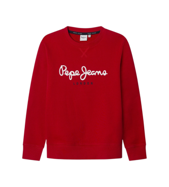 Pepe Jeans para niño. PB581678 Sudadera Art rojo (16años= 176cm), Casual, Algodón, Manga larga, moda infantil