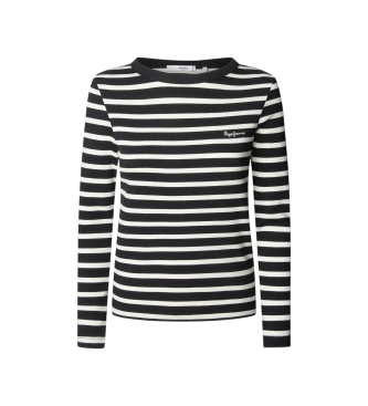 Pepe Jeans para mujer. PL5000037 Camiseta Bani negro (XS), Casual, Algodón, Manga larga