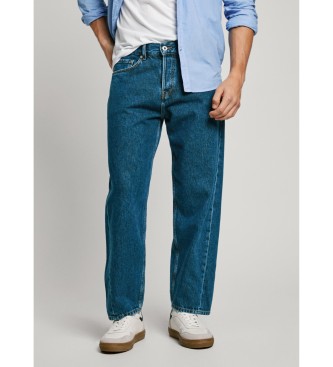 Pepe Jeans para hombre. PM207705EF2 Jeans tipo barrel en fit loose azul (32/28), Casual, Denim, Sostenible