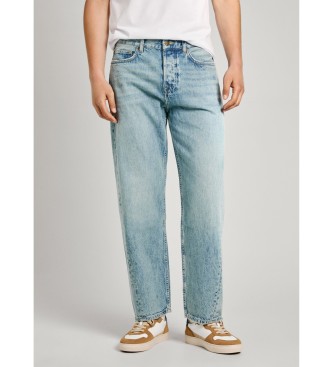 Pepe Jeans para hombre. PM207694 Jeans Barrel Vintage azul (28/30), Casual, Algodón, Denim, Sostenible