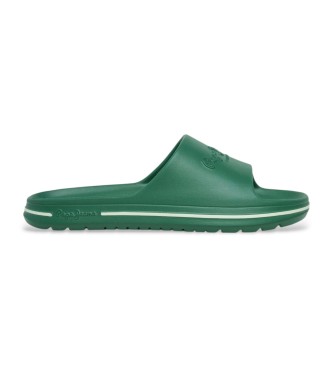 Pepe Jeans para hombre. PMS70159 Chanclas Beach Slide verde (40), Plano, Ninguno, Beachwear