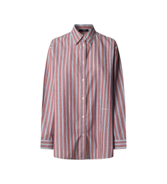Pepe Jeans para mujer. PL3051374 Camisa Begur rojo (XS), Casual, Algodón, Manga larga