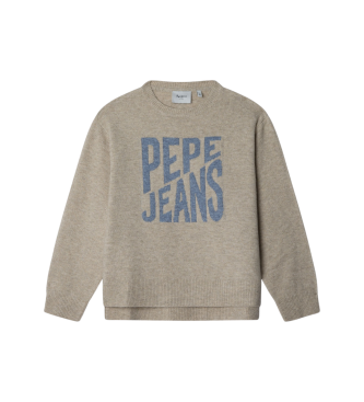 Pepe Jeans para niña. PG7000013 Jersey Bekky marrón (8años= 128cm), Casual, Algodón, moda infantil