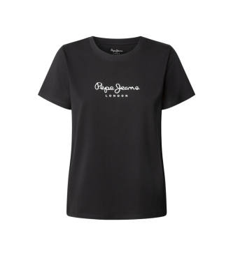 Pepe Jeans para mujer. PL5000041 Camiseta Berenice negro (M), Casual, Algodón, Manga larga