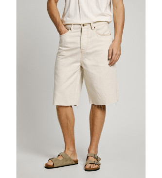 Pepe Jeans para hombre. PM801172 Bermudas Short beige (32), Casual, Algodón