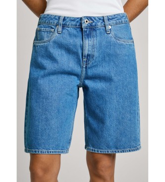 Pepe Jeans para mujer. PL801189ND3 Short Hw azul (28), Casual, Algodón, Denim