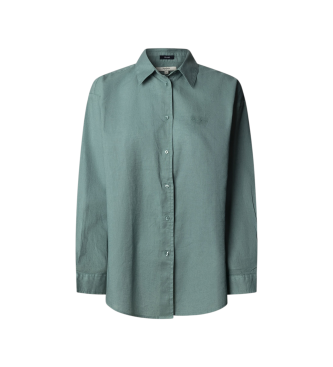 Para mujer. PL3051386 Camisa Bernadette (M), Casual, Lino, Manga larga