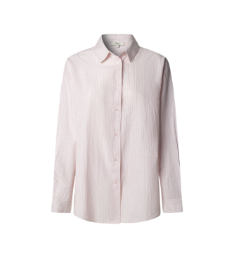 Pepe Jeans para mujer. PL3051395 Camisa Bernany rosa claro (M), Casual, Algodón, Manga larga