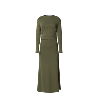 Pepe Jeans para mujer. PL9537717 Vestido Bibiera verde (L), Casual, Algodón, Manga larga