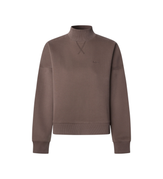 Pepe Jeans para mujer. PL5800007 Sudadera Bila marrón (M), Casual, Algodón