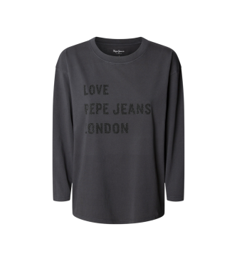 Pepe Jeans para mujer. PL5000029 Camiseta Blanche gris (M), Casual, Algodón, Manga larga