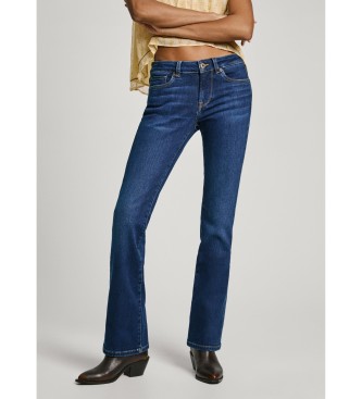Pepe Jeans para mujer. PL204732DP6 Jeans Bootcut Lw azul (29/32), Casual, Algodón, Denim
