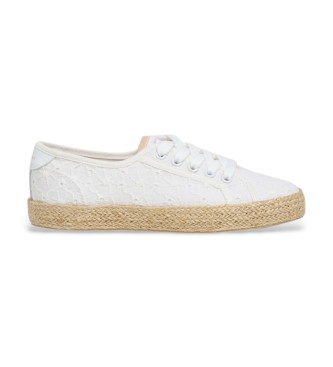 Pepe Jeans para mujer/niña. PGS300011 Zapatillas Brady Levant blanco (39), Tela, Plano, Cordones, Casual, moda infantil
