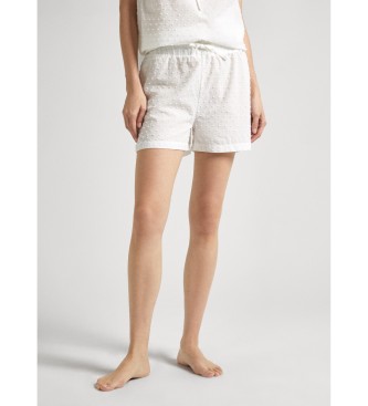 Pepe Jeans para mujer. PLU20030 Short Broderie blanco (S), Homewear, Algodón