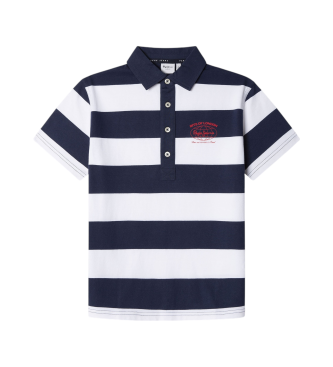 Pepe Jeans para niño. PB540989 Polo Cairon marino, blanco (4 Años), Casual, Algodón, Manga corta, Sostenible, moda infantil