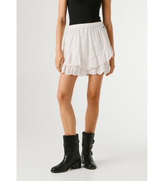 Pepe Jeans para mujer. PL8000014 Short Camila blanco (L), Casual, Algodón