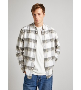 Pepe Jeans para hombre. PM308281 Camisa Perry blanco (S), Casual, Algodón, Manga larga