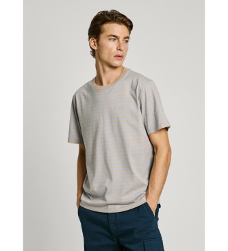 Pepe Jeans para hombre. PM509391 Camiseta Cane beige (M), Casual, Algodón, Manga corta