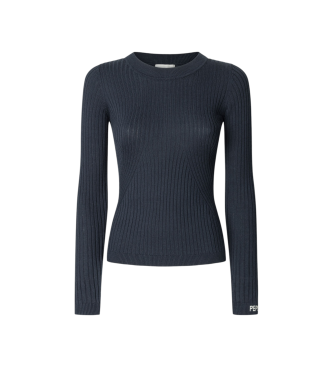 Pepe Jeans para mujer. PL7000025 Jersey Carla marino (XS), Casual, Algodón