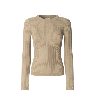 Pepe Jeans para mujer. PL7000025 Jersey Carla beige (L), Casual, Algodón