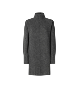 Pepe Jeans para mujer. PL9537714 Vestido Carola gris (M), Casual, Poliéster, Manga larga