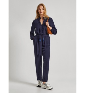 Pepe Jeans para mujer. PL230485 Mono Casandra marino (S), Casual, Viscosa, Manga larga