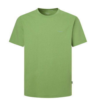 Pepe Jeansvoor mannen. PM509206 Connor T-shirt groen (S), Casual, Katoen, Korte mouwen