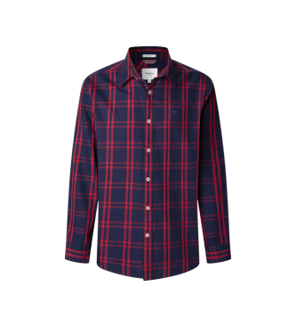 Pepe Jeans para hombre. PM3090839 Camisa Conrad marino (XXL), Casual, Algodón, Manga larga