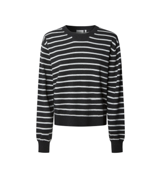 Pepe Jeans para mujer. PL7000003 Jersey Coraline Stripe negro (M), Casual, Algodón