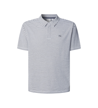 Imagen Pepe Jeans para hombre. PM5400075 Polo Corbin Stripes blanco (XXL), Casual, Algodón, Manga corta