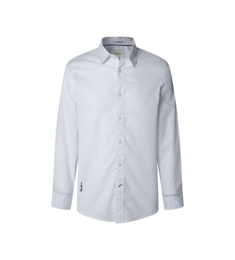 Pepe Jeans para hombre. PM3090837 Camisa Craig blanco (M), Casual, Algodón, Manga larga