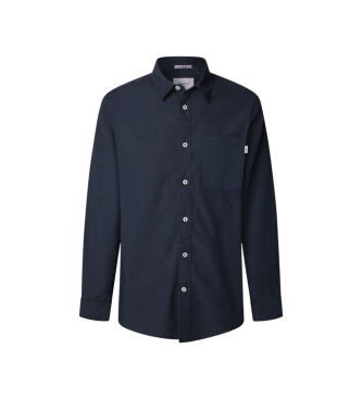 Pepe Jeans para hombre. PM3090838 Camisa Creed marino (L), Casual, Algodón, Manga larga
