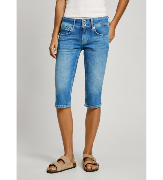 Pepe Jeans para mujer. PL801183IC1 Pantalón corto Venus azul (27), Casual, Algodón, Denim