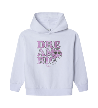 Pepe Jeans para niña. PG581354 Sudadera Dacota blanco (4 Años), Casual, Algodón, Sostenible, moda infantil