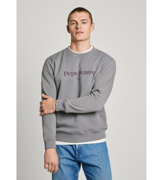 Pepe Jeans para hombre. PM582833 Sudadera Dale Crew gris (L), Casual, Algodón, Sostenible