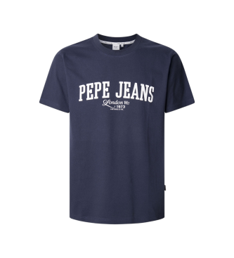 Pepe Jeans para hombre. PM509766 Camiseta Derril marino (L), Casual, Algodón, Manga corta