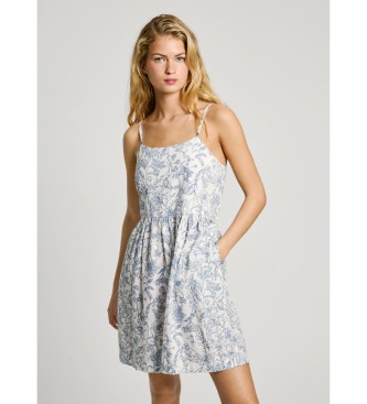 Pepe Jeans para mujer. PL953702 Vestido Divina blanco (L), Casual, Lino