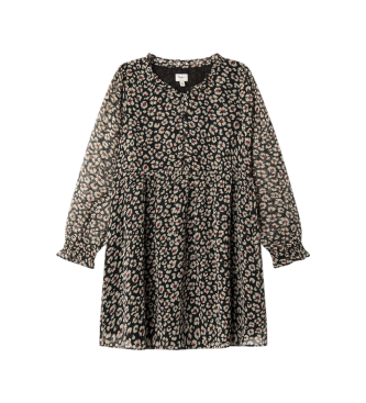 Pepe Jeans para niña. PG9500006 Vestido Doll negro (14años= 164cm), Casual, Poliéster, Manga larga, moda infantil