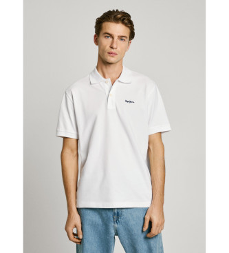 Pepe Jeans para hombre. PM542298 Polo Essential blanco (XXL), Casual, Algodón, Manga corta, Sostenible