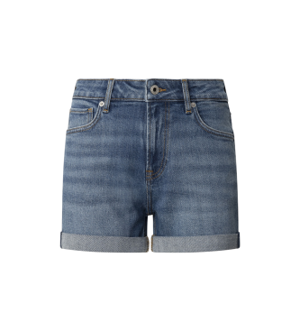 Pepe Jeans para mujer. PL801191IC8 Short Fitted Hw Mary azul (24), Casual, Algodón, Denim, Sostenible