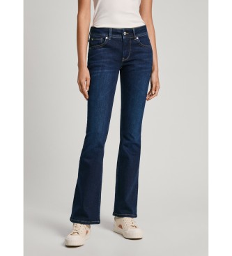 Pepe Jeans para mujer. PL204736CU1 Jeans Flare Lw azul (27/30), Casual, Algodón, Denim, Sostenible
