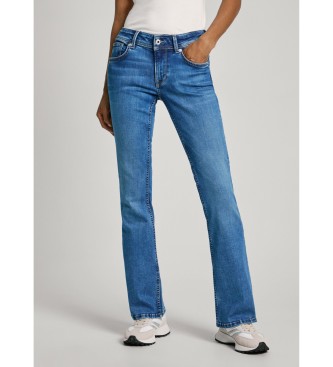 Pepe Jeans para mujer. PL204736HV8 Jeans Flare Lw azul (25/32), Casual, Algodón, Denim, Sostenible