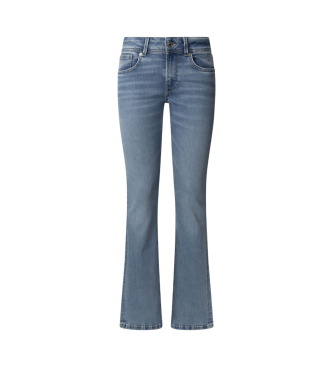 Pepe Jeans para mujer. PL204736XW3 Jeans en fit flare Pimlico azul (27/32), Casual, Algodón, Denim, Sostenible