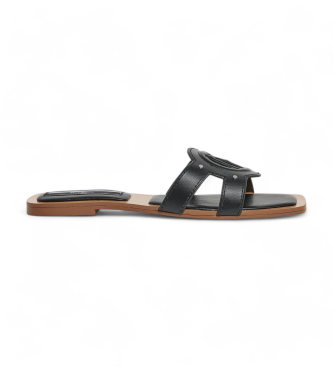 Pepe Jeans para mujer. PLS90668 Sandalias Frida negro (39), Plano, Ninguno, Casual