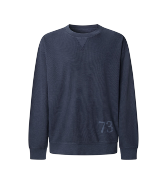 Pepe Jeans para hombre. PM5800164 Sudadera Gaston marino (L), Casual, Algodón