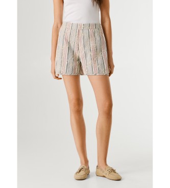 Pepe Jeans para mujer. PL8000024 Short Genny beige (XS), Casual, Algodón